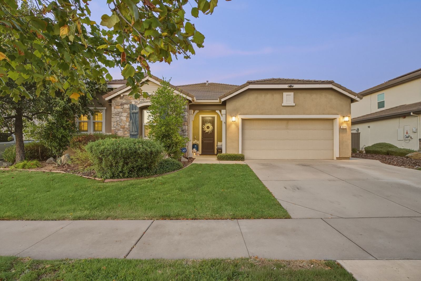 Twilight Garden Home, real estate listing photography by SM Media